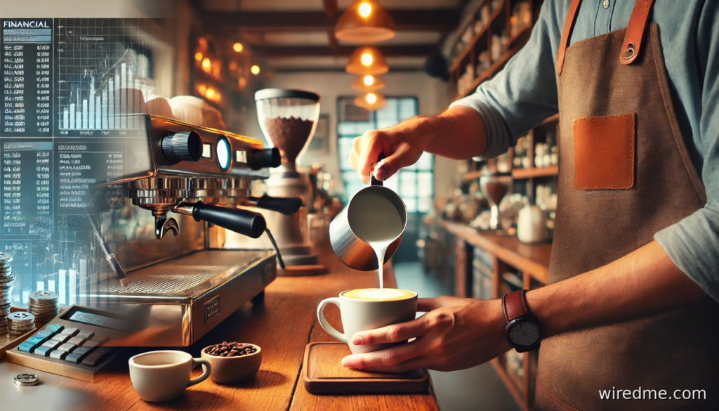 coffee-shop-barista-pouring-milk-business-financial-charts-pricing